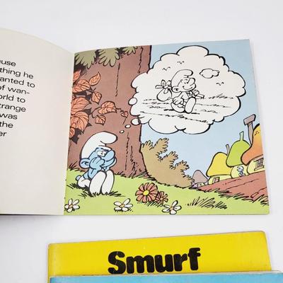 VINTAGE SMURF 3 PIECE COLLECTABLE READING BOOKS