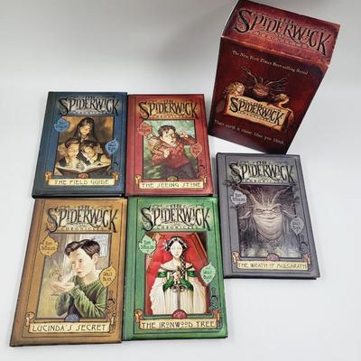 THE CHRONICLES OF SPIDERWICK 5 BOOKS SET & MOVIE BUNDLE