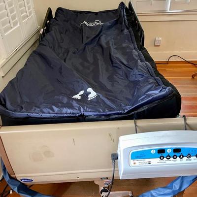 Lot 24 Invacare Adjustable Medical Bed w/ MedAir Mattress