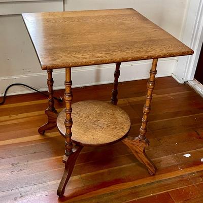 Lot 25 Antique Oak Fern Plant Stand