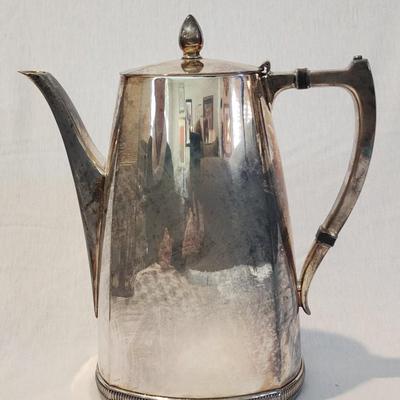 Vintage Mid-Century Silverplate Teaset, stamped "Mercury 600" - Teapot, creamer, sugar