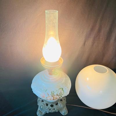 Vintage Double Globe Hurricane Lamp (BR1-SL)