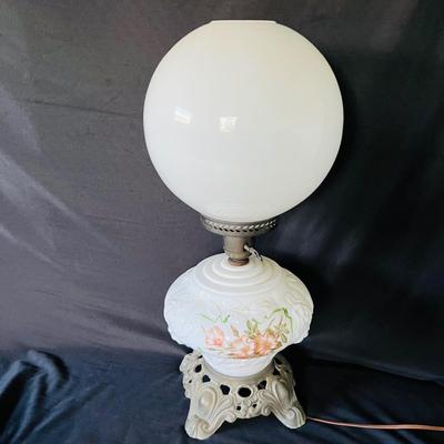Vintage Double Globe Hurricane Lamp (BR1-SL)