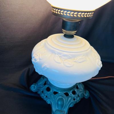 Vintage Double Globe Hurricane Lamp (BR1-SL)