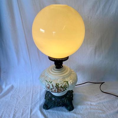 Vintage Double Globe Hurricane Lamp (BR1-SL)