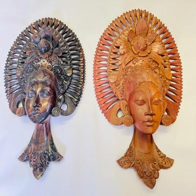 Indonesian Style Carved Wooden Wall Hangings (BR-JM)