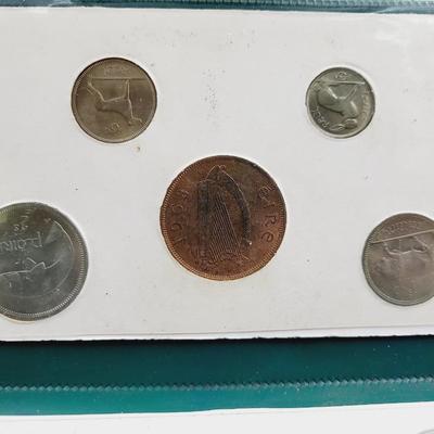 VINTAGE COINS OF IRELAND - LAST STERLING & 1ST DECIMAL COLLECTION