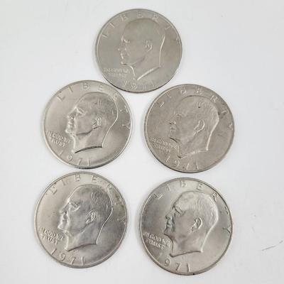 1971/72/74 DWIGHT D. EISENHOWER (D) $1 COIN COLLECTION