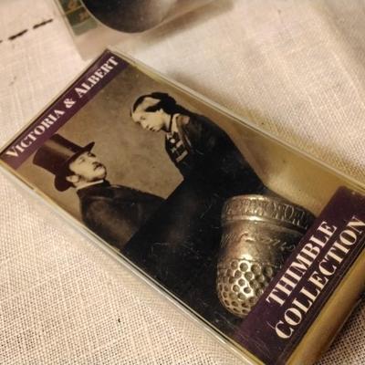 Commerative Spoons and Thimble From England