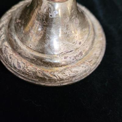 Assortment of Sterling Silver Candlesticks & Pedestal Compote Bowl (DR-CE)