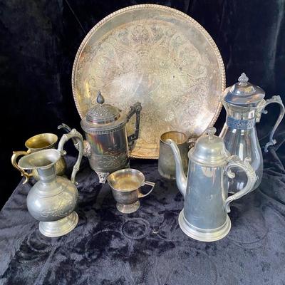 Collection of Sheffield English Pewter (BR1-SL)