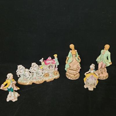 German Baroque-Style Ceramic Figurines (DR-CE)