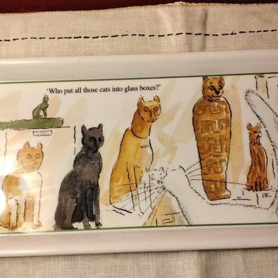 Cat Tray From The British Museum *Price Tag in Pounds*