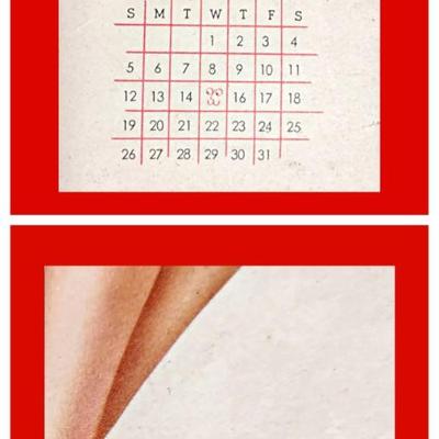 May - October 1946 Alberto Vargas Pin Up Girl Calendar Pages