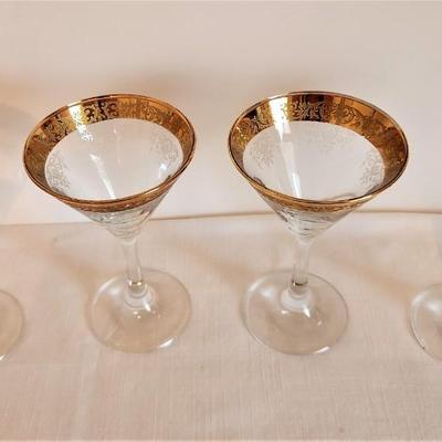 Lot #30  Set of 4 Vintage Cellini Italian Martini Glasses
