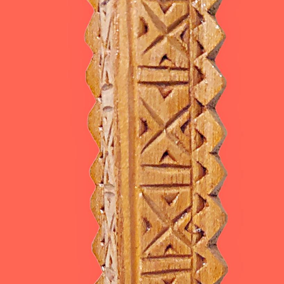 2 Carved Wooden Flutes