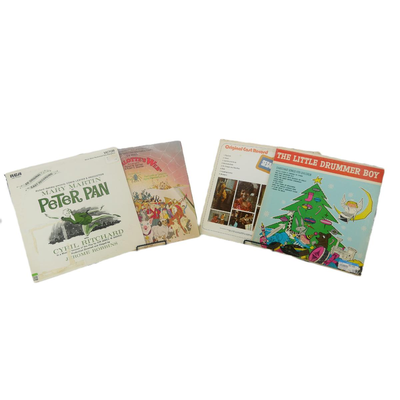4 Vintage Children's' Vinyl Records