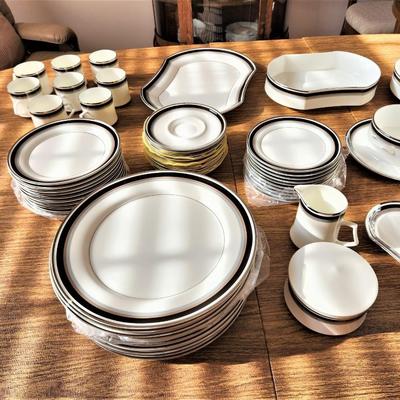 Lot #40  Large set of MIKASA Dinnerware in the 