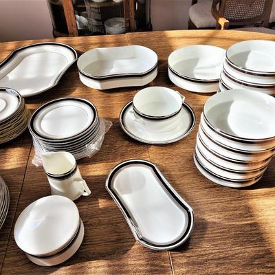 Lot #40  Large set of MIKASA Dinnerware in the 