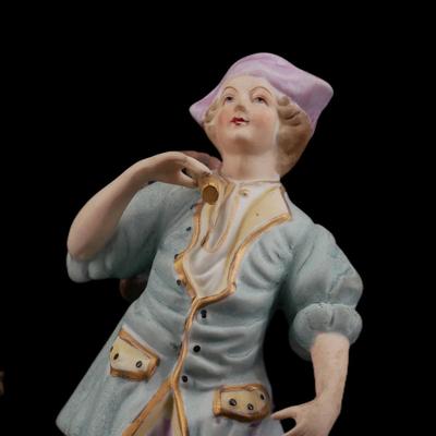 (5 pcs) Vintage Victorian Style Porcelain Figurines