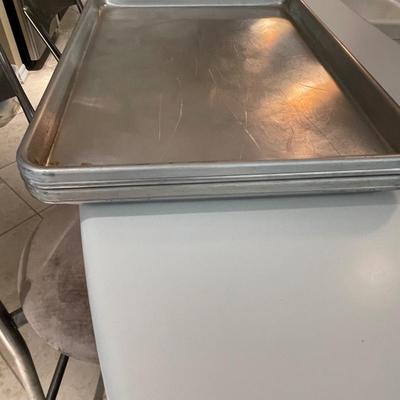 Two Commercial Baking or Drip Pans
