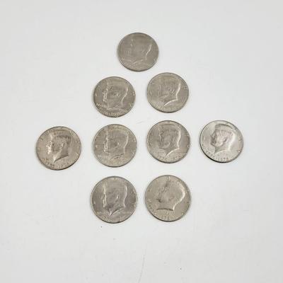 PRESIDENT KENNEDY BICENTENNIAL 1976 1/2 DOLLAR SET OF 9
