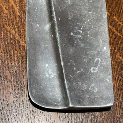 Vintage 1987 Michael Lax Grainware Design Butter Serving Dish with Knife