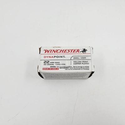WINCHESTER DYNA POINT 22 WIN MAG AMMO