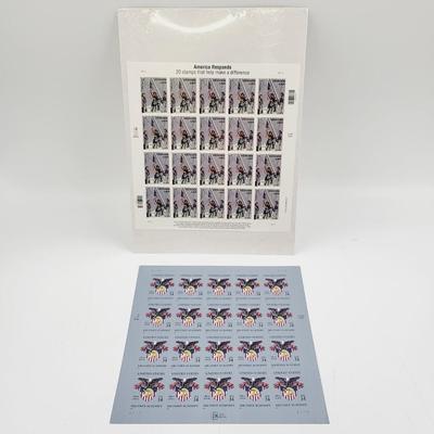 MILITARY & HEROS COLLECTABLE STAMP SHEETS