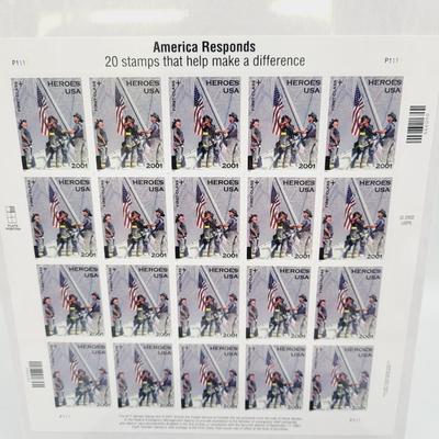 MILITARY & HEROS COLLECTABLE STAMP SHEETS