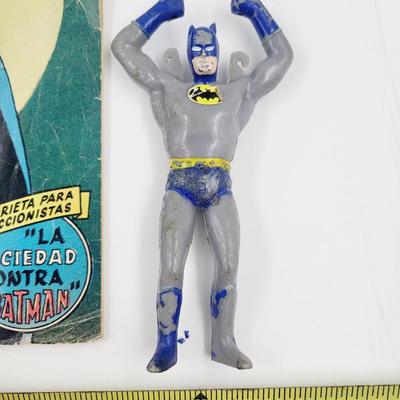 VINTAGE SPANISH BATMAN & 1973 BATMAN FIGURE