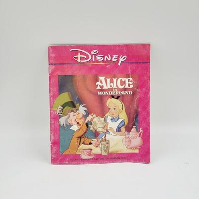 1990 WALT DISNEY ALICE IN WONDERLAND W/ SONG BOOK