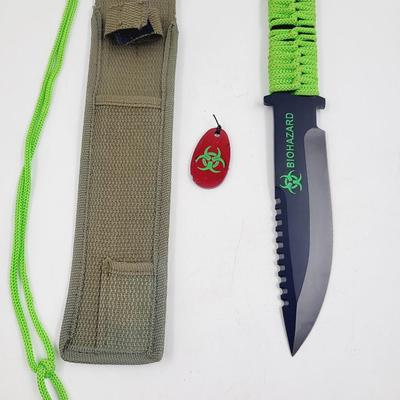 WARTECH ZOMBIE K-1010-12-BK-WJ SURVIVAL KNIFE w/ SHEALTH