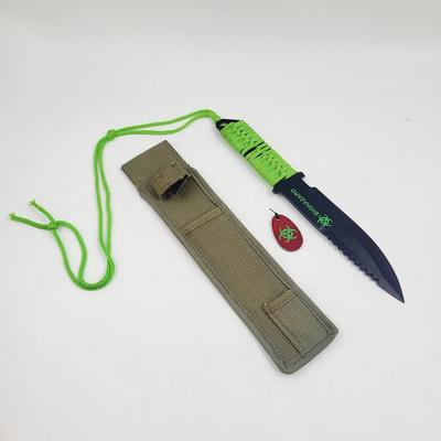 WARTECH ZOMBIE K-1010-12-BK-WJ SURVIVAL KNIFE w/ SHEALTH
