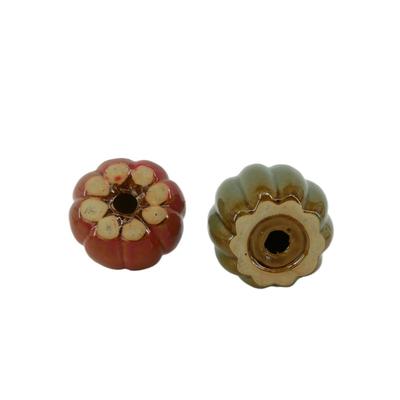 Two Pottery Pumpkins