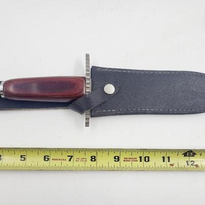 BEAUTIFUL PAKISTAN MADE HUNTING KNIFE W/ BELT SHEALTH