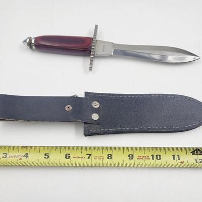 BEAUTIFUL PAKISTAN MADE HUNTING KNIFE W/ BELT SHEALTH
