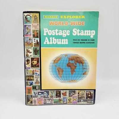 HARRIS EXPLORER WORLD WIDE POSTAGE STAMP ALBUM