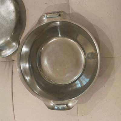 Vintage Nambe - 20 - Lidded Aluminum Dutch Oven Roaster Covered Casserole Dish