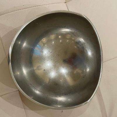 Vintage Nambe Alloy Tri-Corner 527 Serving Bowl