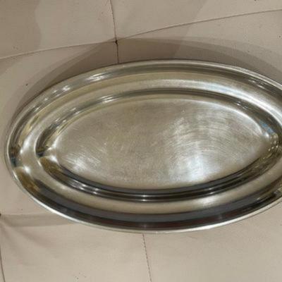 Vintage Wilton Armetale Newport Bistro Oval Tray Platter