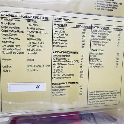 NEW COBRA CPI 880DC TO AC ADAPTER