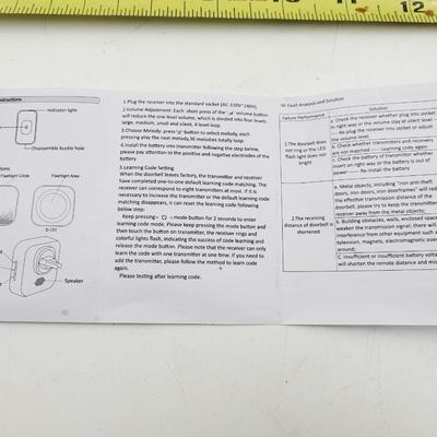 WORKING TOUCHLESS WIRELESS DOOR BELL RINGER