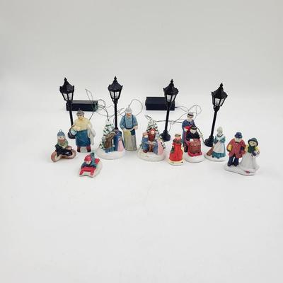 CHRISTMAS BATTERY LIGHTS & VILLAGE PEOPLE