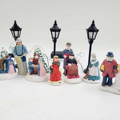 CHRISTMAS BATTERY LIGHTS & VILLAGE PEOPLE