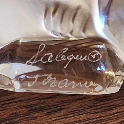 Stunning Lalique Art Glass Angel Fish