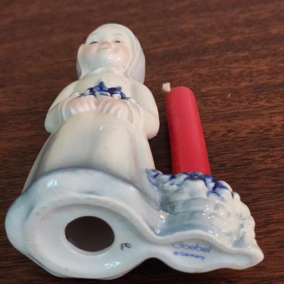 Lot of 3 Blue and White Christmas decorations: Goebel, Lladro, Roman