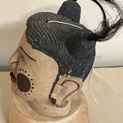 Lot 61 Antique Burmese Animated Puppet Head Articulated Tongue