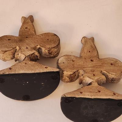 New / unused Fleur de Lis Bookends