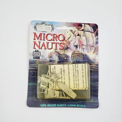 VINTAGE MICRO NAUTS 1/1200 SCALE 32 GUN FRIGILO SHIP MINATURE